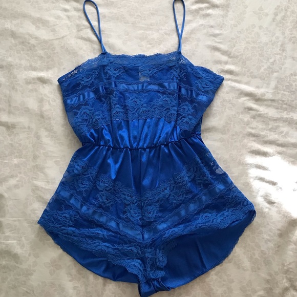 texsheen Other - Vintage Blue Lace Playsuit